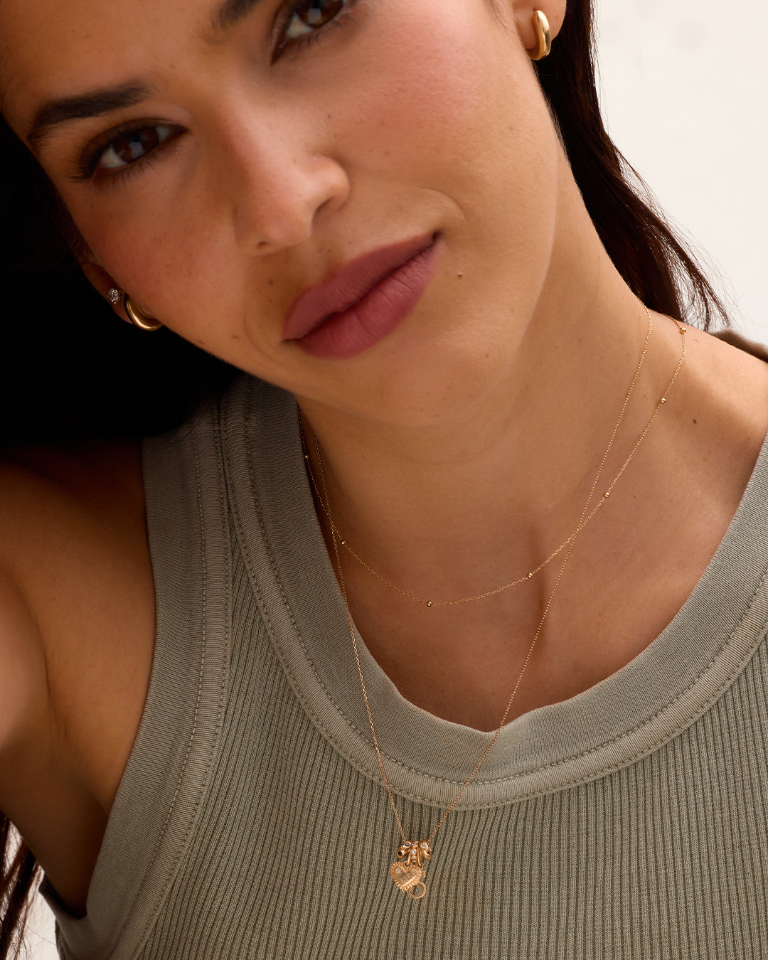 14K Gold Milestone Heart Charm Necklace – gorjana