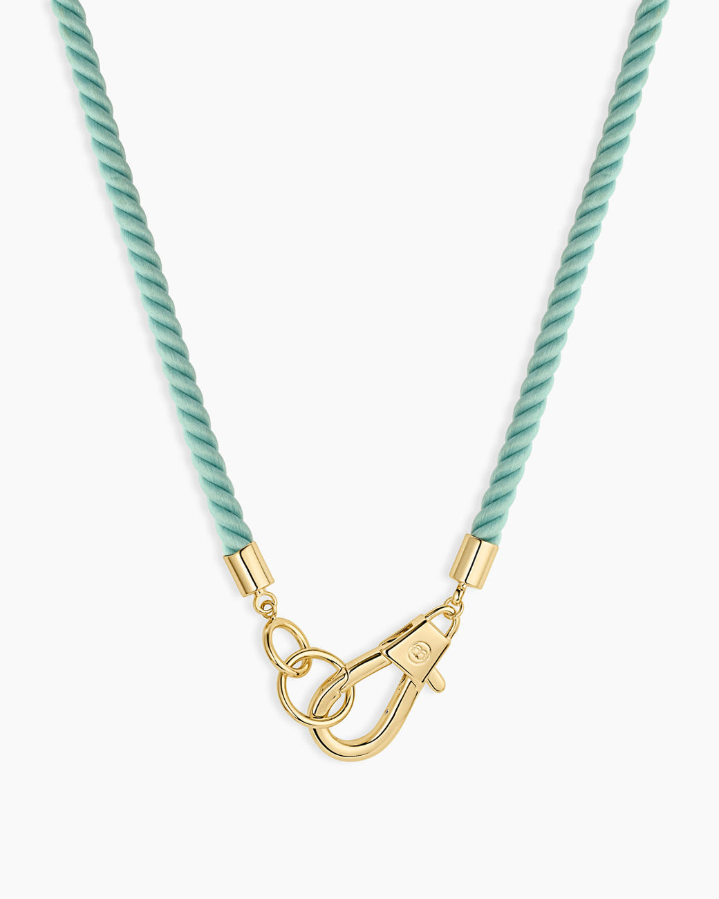 Brooks Rope Necklace || option::18K Gold Plated, Seafoam