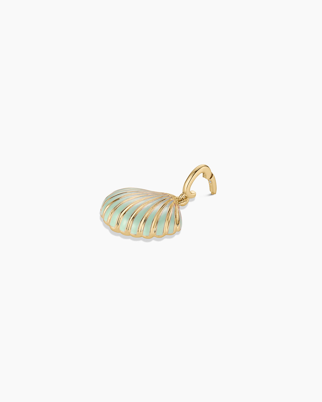 Scallop Stripe Parker Charm || option::18K Gold Plated