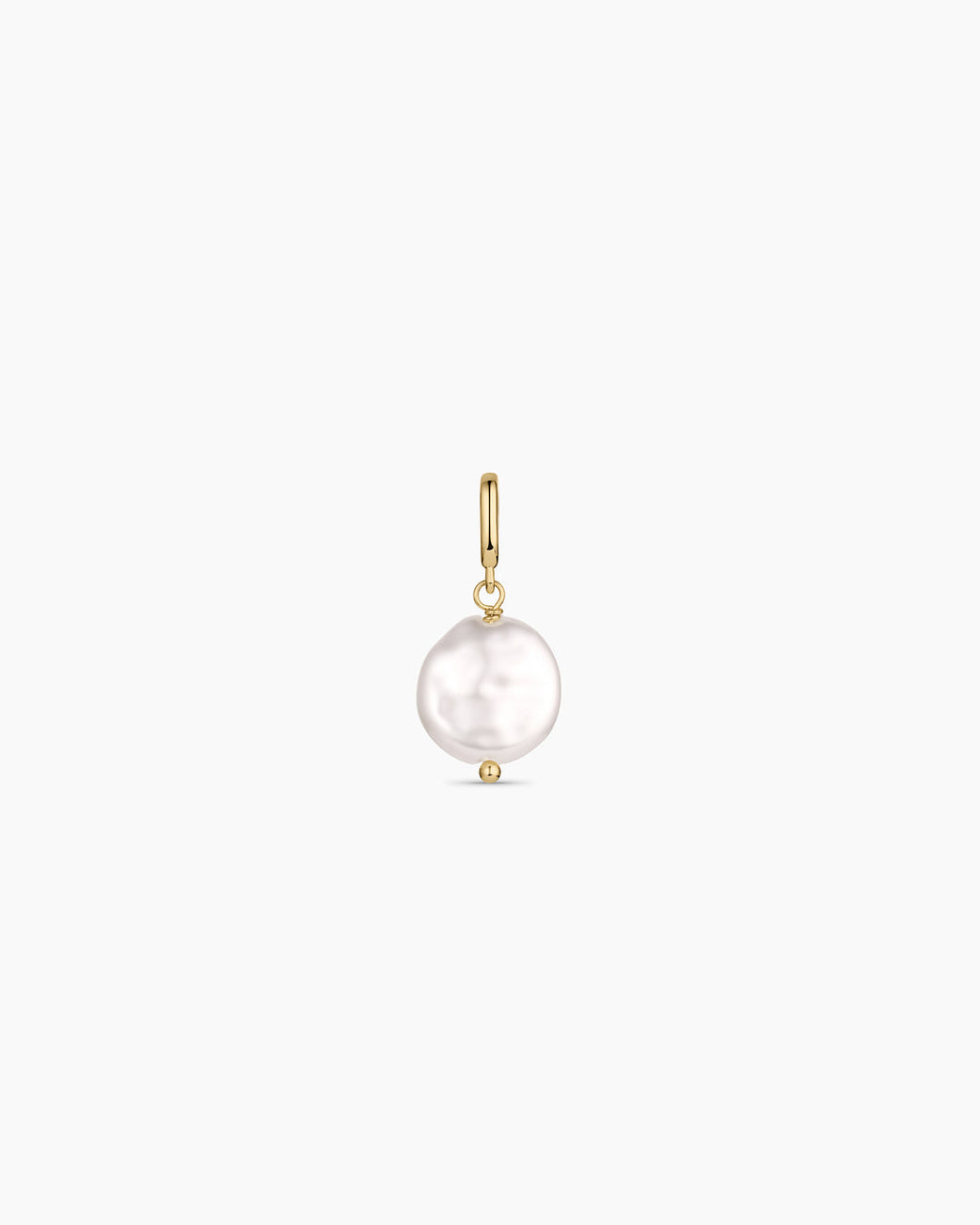 Coin Pearl Parker Charm || option::18K Gold Plated