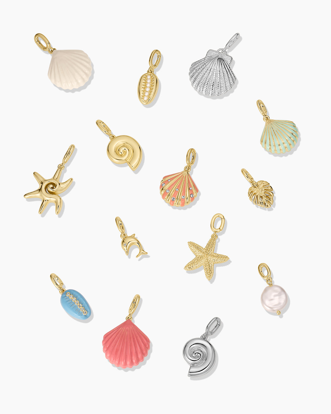 Coin Pearl Parker Charm || option::18K Gold Plated