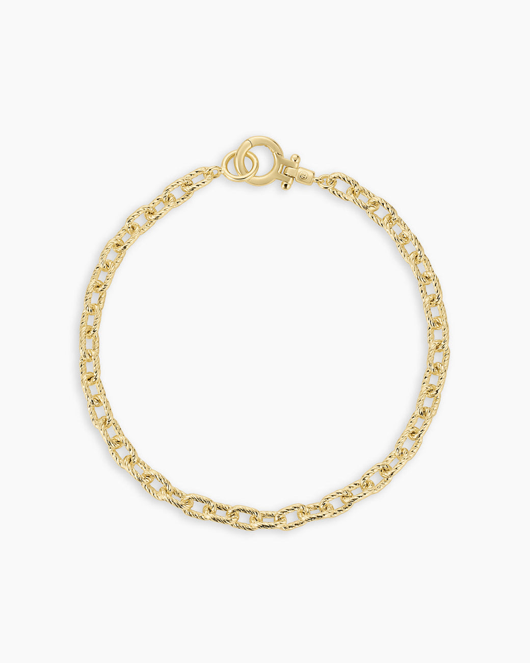 Crew Mini Link Bracelet || option::18K Gold Plated
