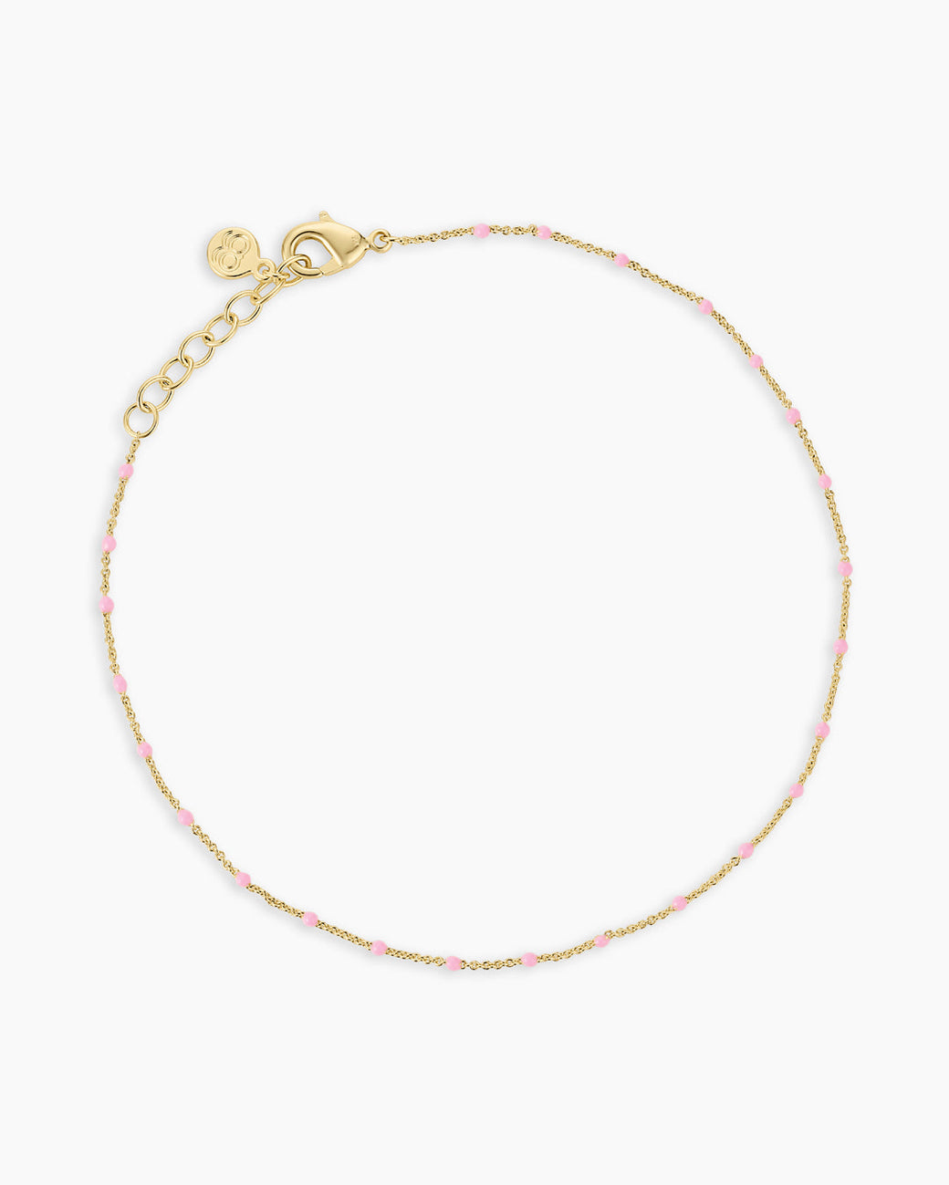 Capri Anklet || option::18K Gold Plated, Pink