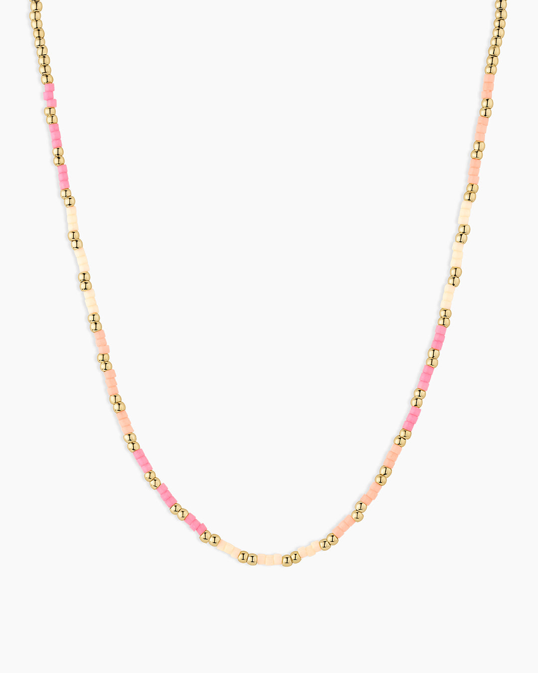 Scallop Padlock Sunset Necklace || option::18K Gold Plated