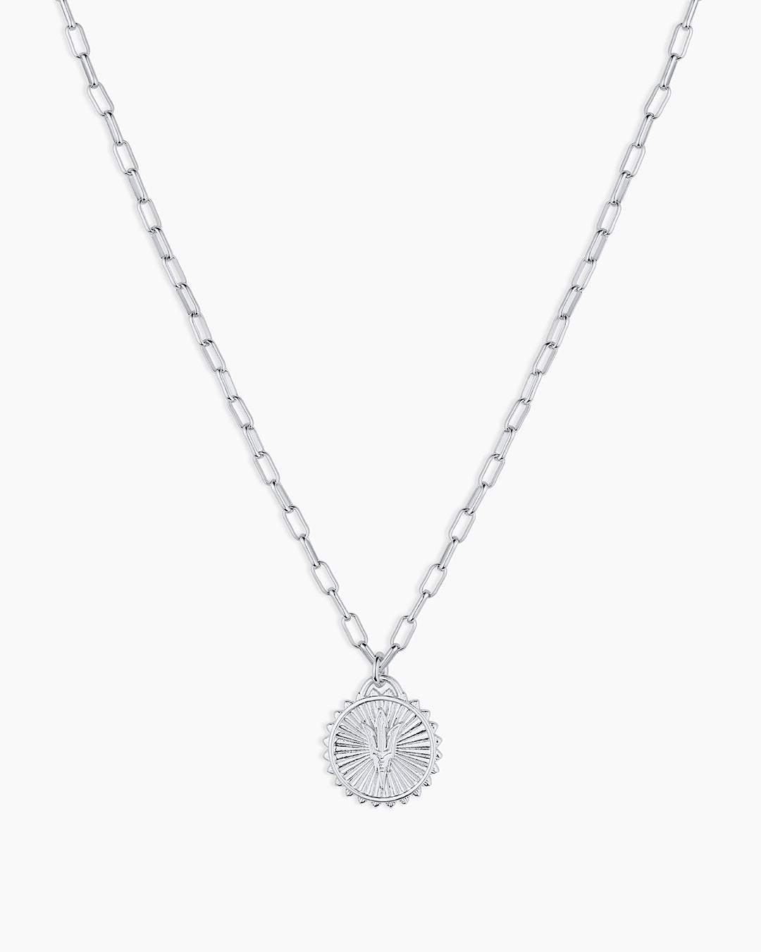 Sun Devil Necklace (reversible) || option::Silver Plated