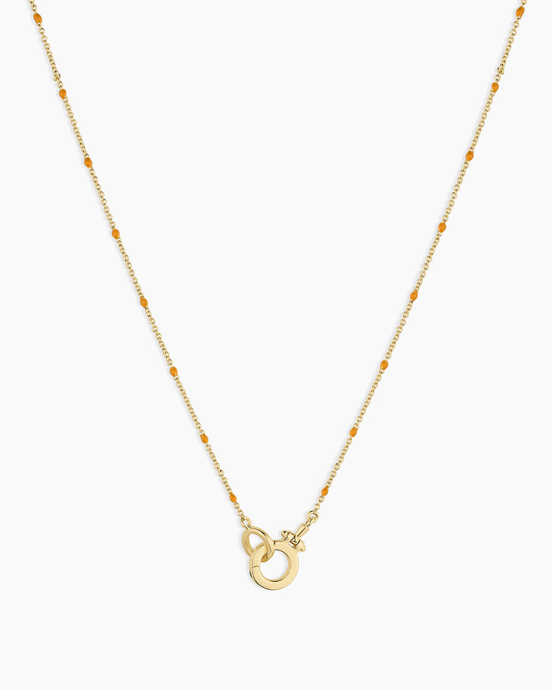Capri Necklace || option::18K Gold Plated, Orange
