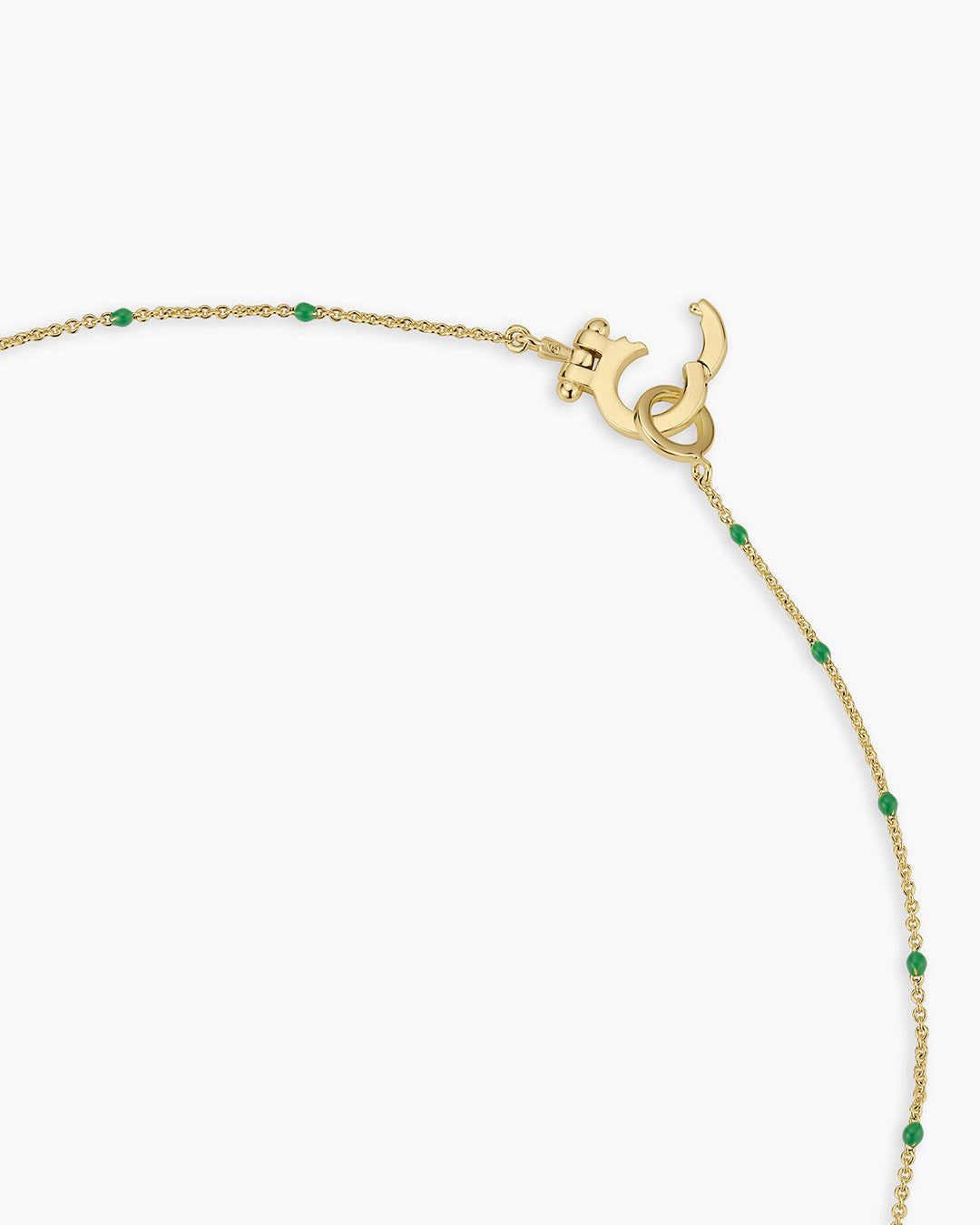 Capri Necklace || option::18K Gold Plated, Green
