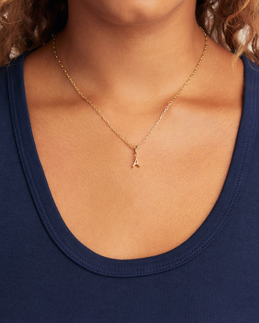 Ryder Alphabet Charm || option::18K Gold Plated, Alpha
