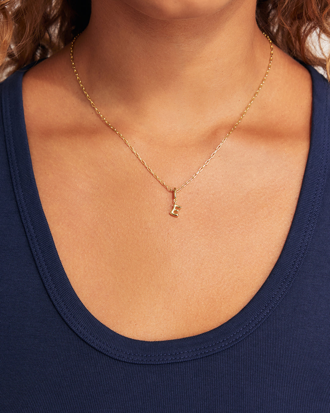 Ryder Alphabet Charm || option::18K Gold Plated, Epsilon
