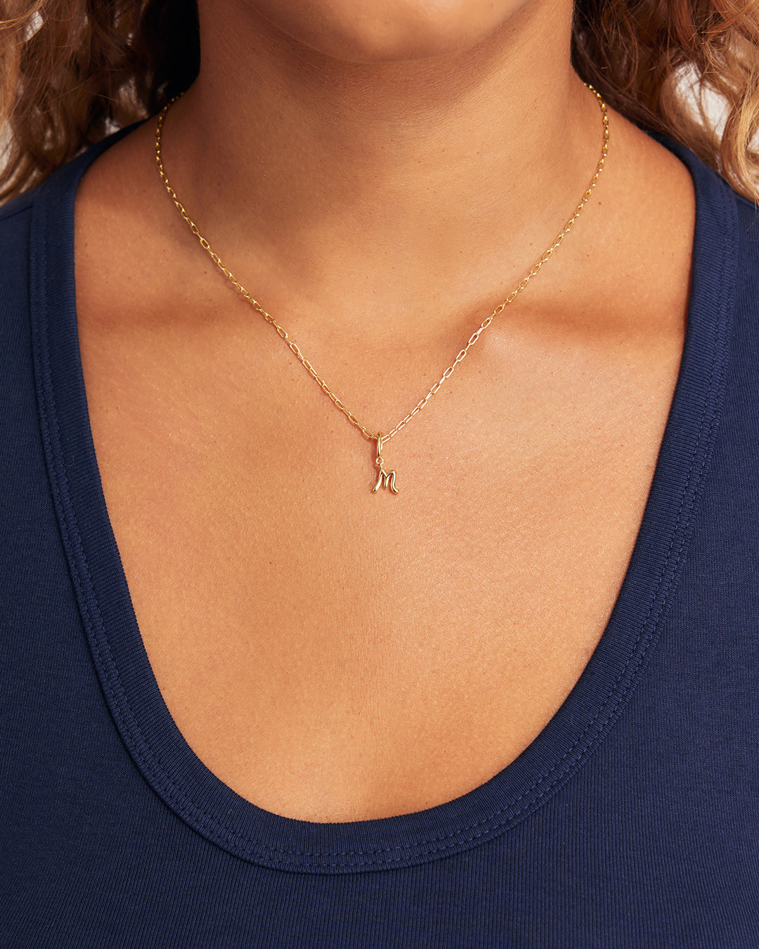 Ryder Alphabet Charm || option::18K Gold Plated, Mu