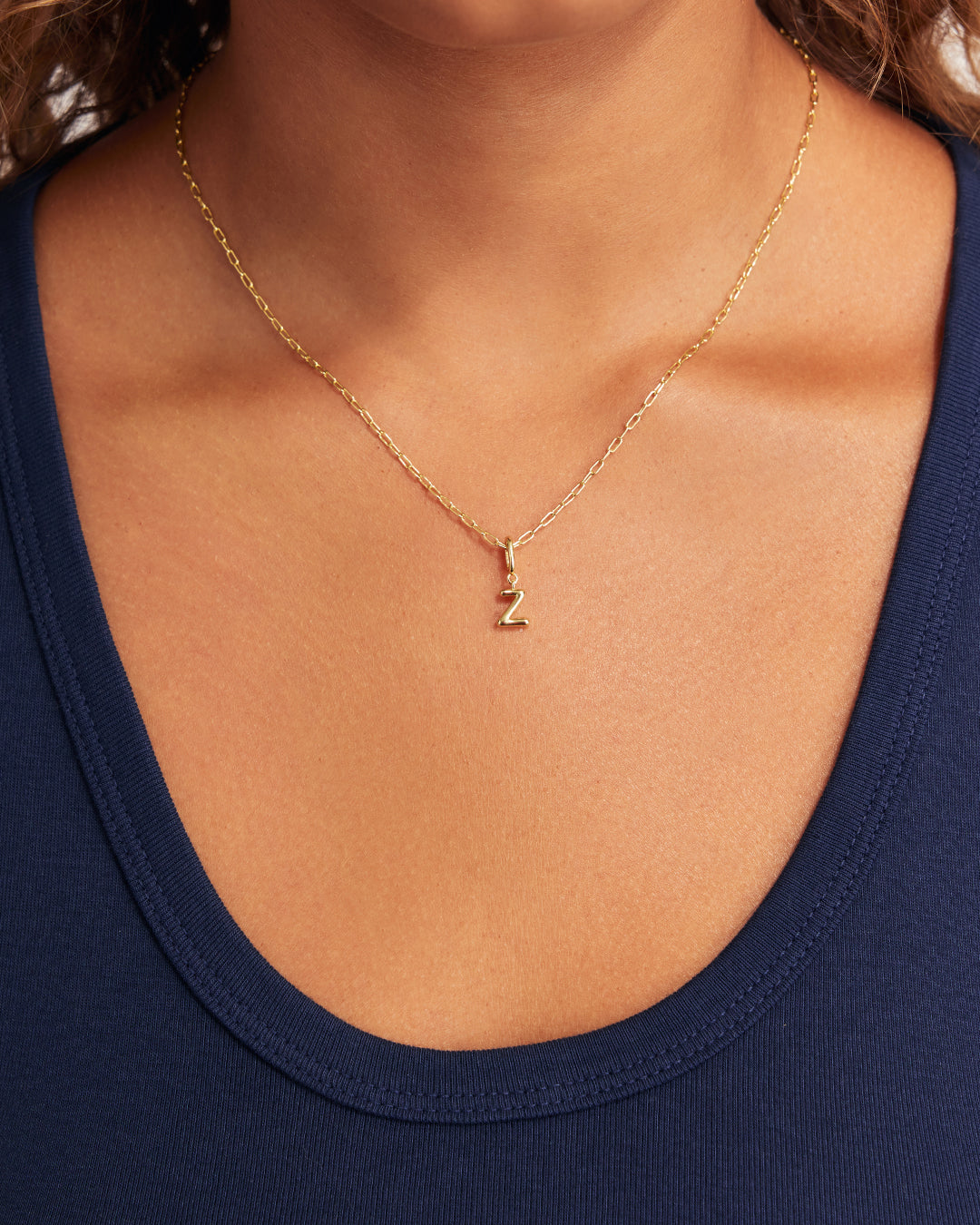 Ryder Alphabet Charm || option::18K Gold Plated, Zeta