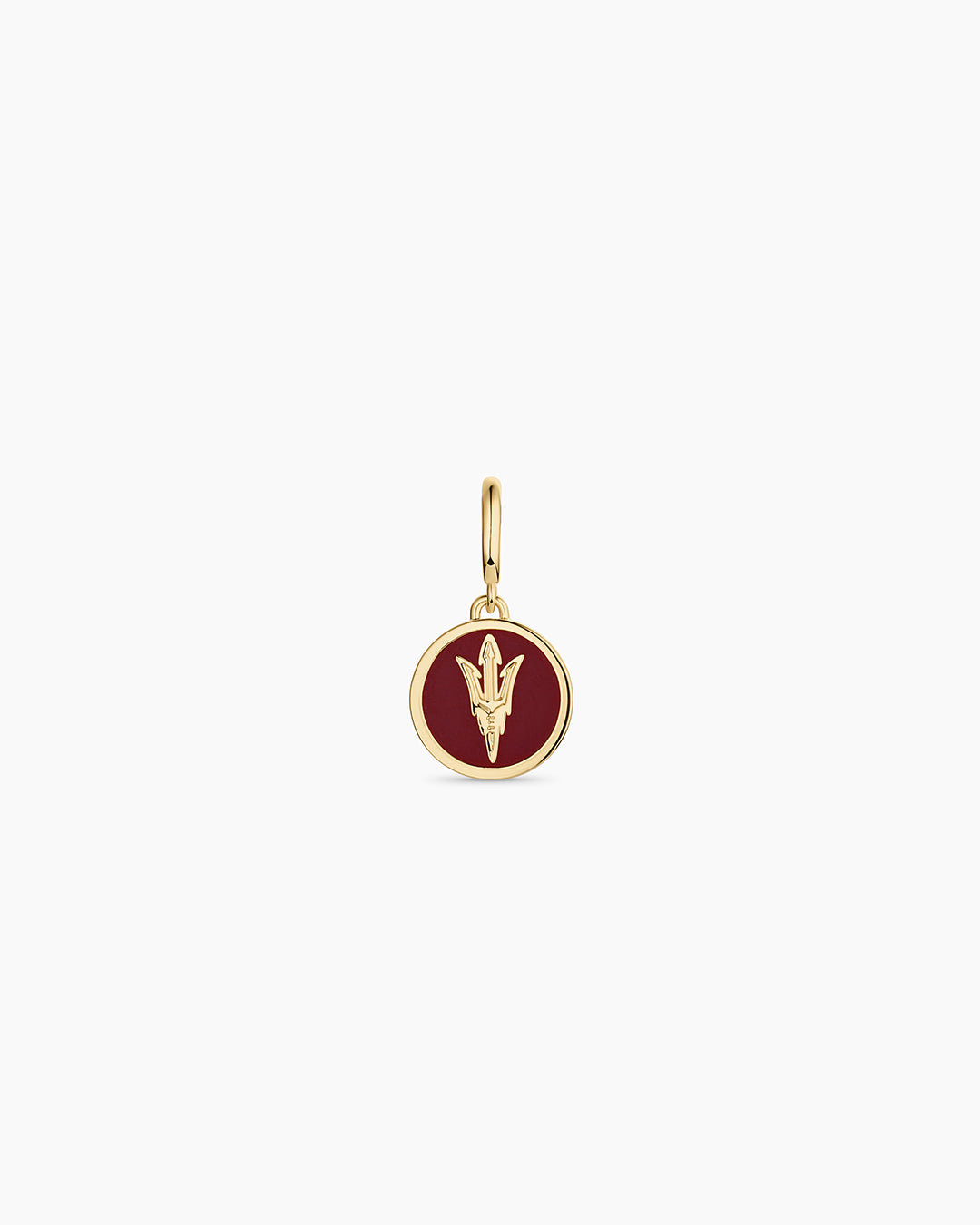 Sun Devil Maroon Charm || option::18K Gold Plated