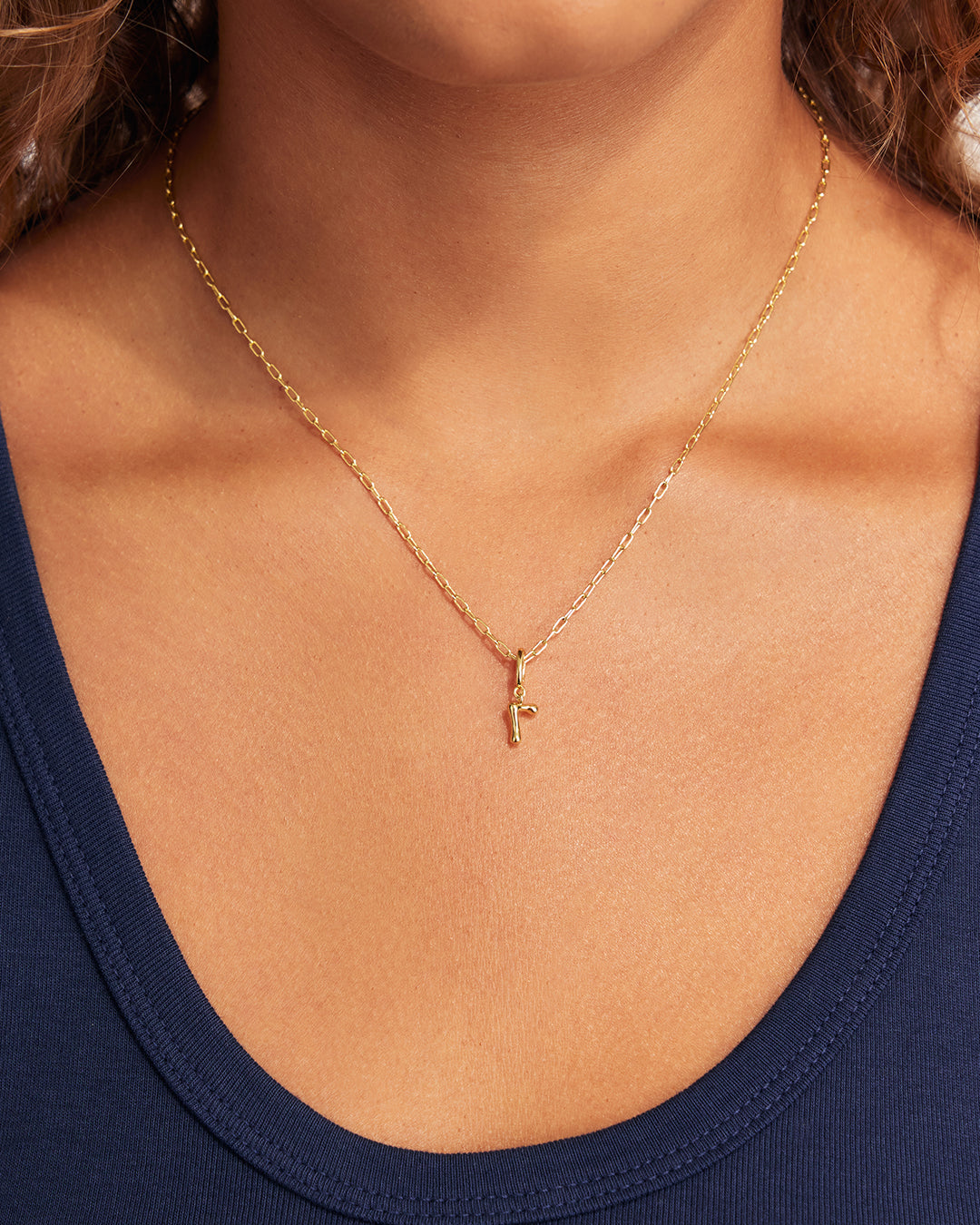 Ryder Alphabet Charm || option::18K Gold Plated, Gamma