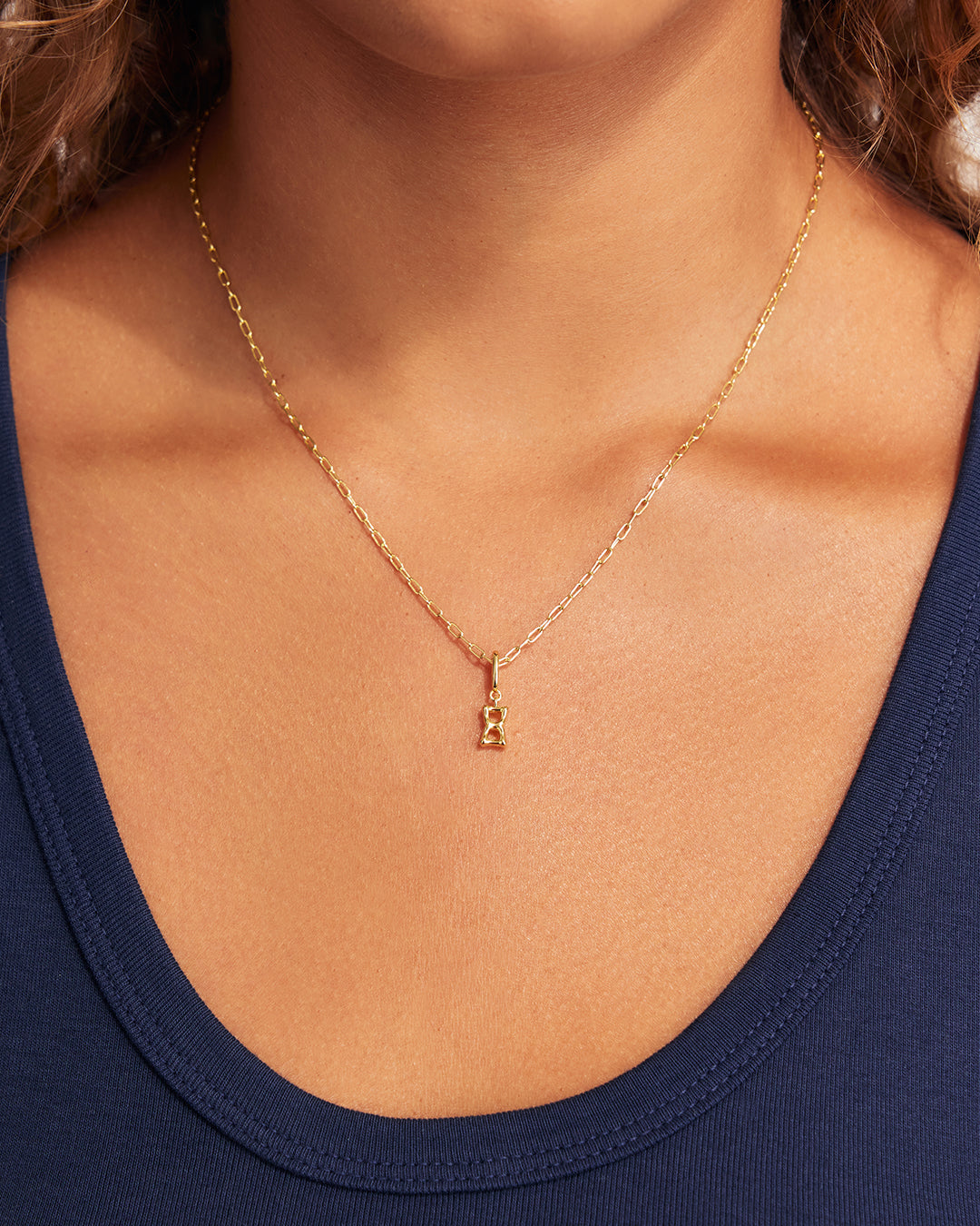 Ryder Alphabet Charm || option::18K Gold Plated, Xi