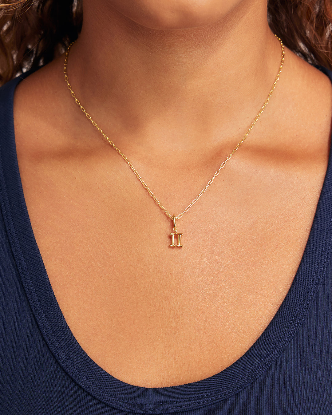 Ryder Alphabet Charm || option::18K Gold Plated, Pi