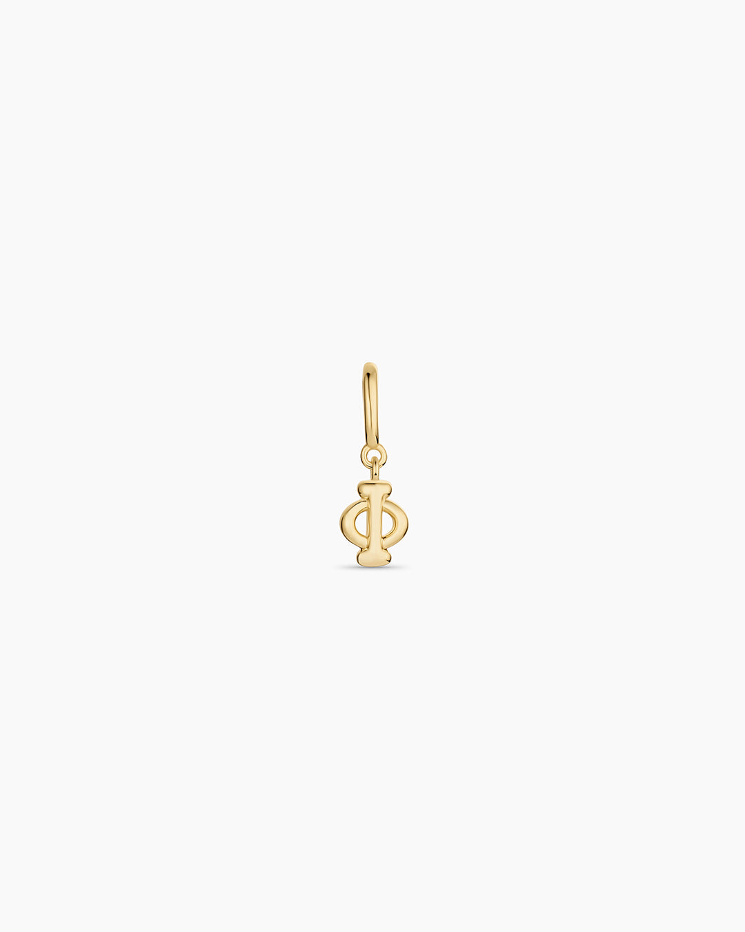 Ryder Greek Alphabet Charm || option::18K Gold Plated, Phi