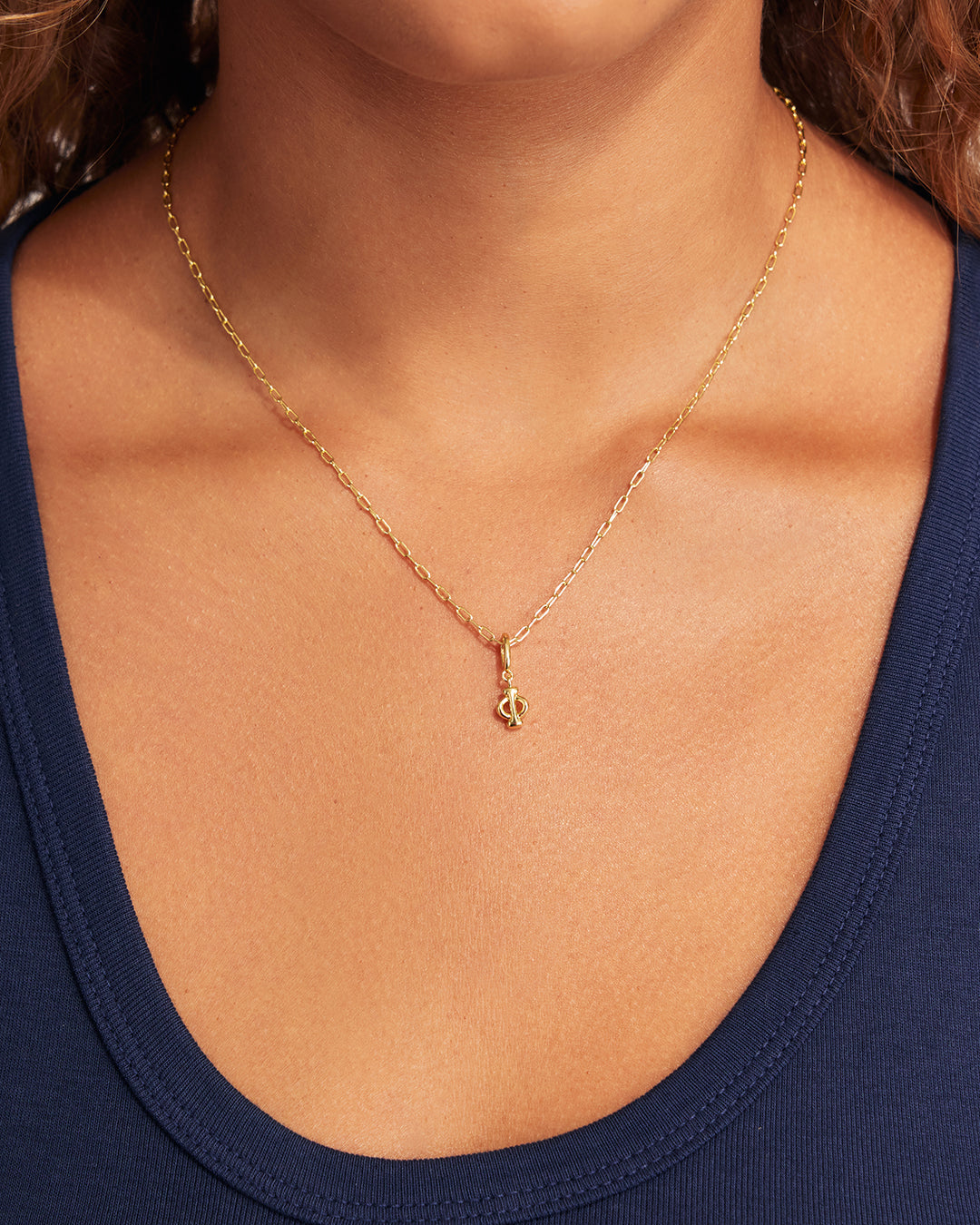 Ryder Alphabet Charm || option::18K Gold Plated, Phi