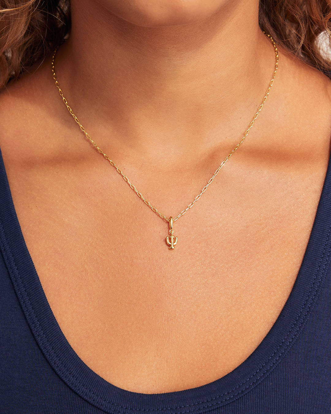 Ryder Alphabet Charm || option::18K Gold Plated, Psi