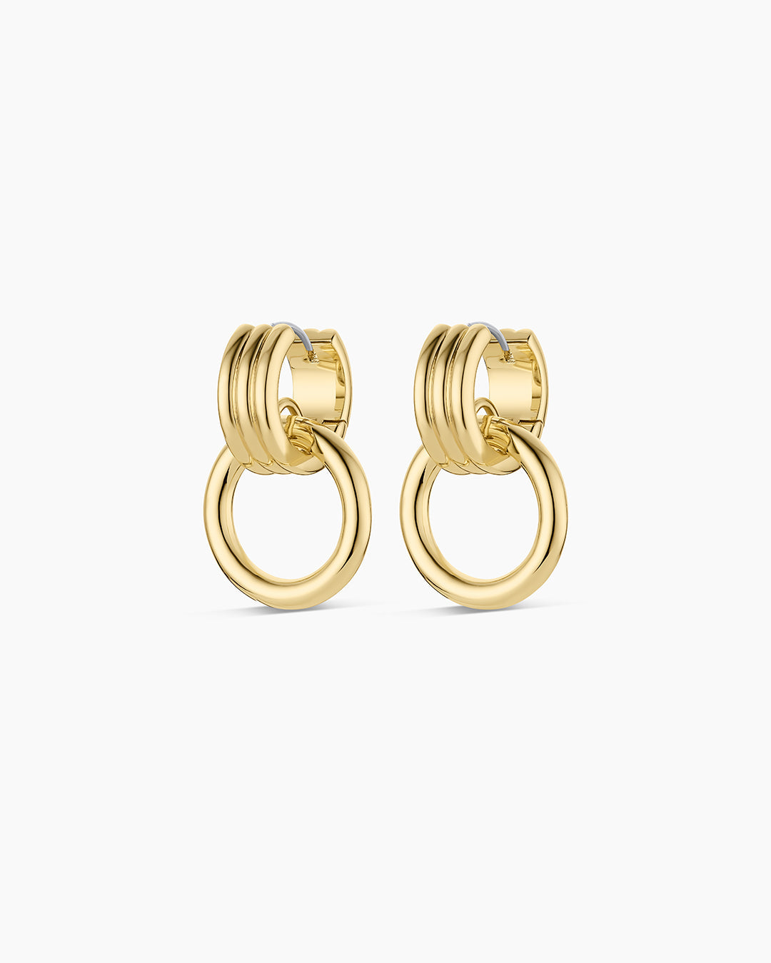 Melrose Drop Hoops || option::18K Gold Plated
