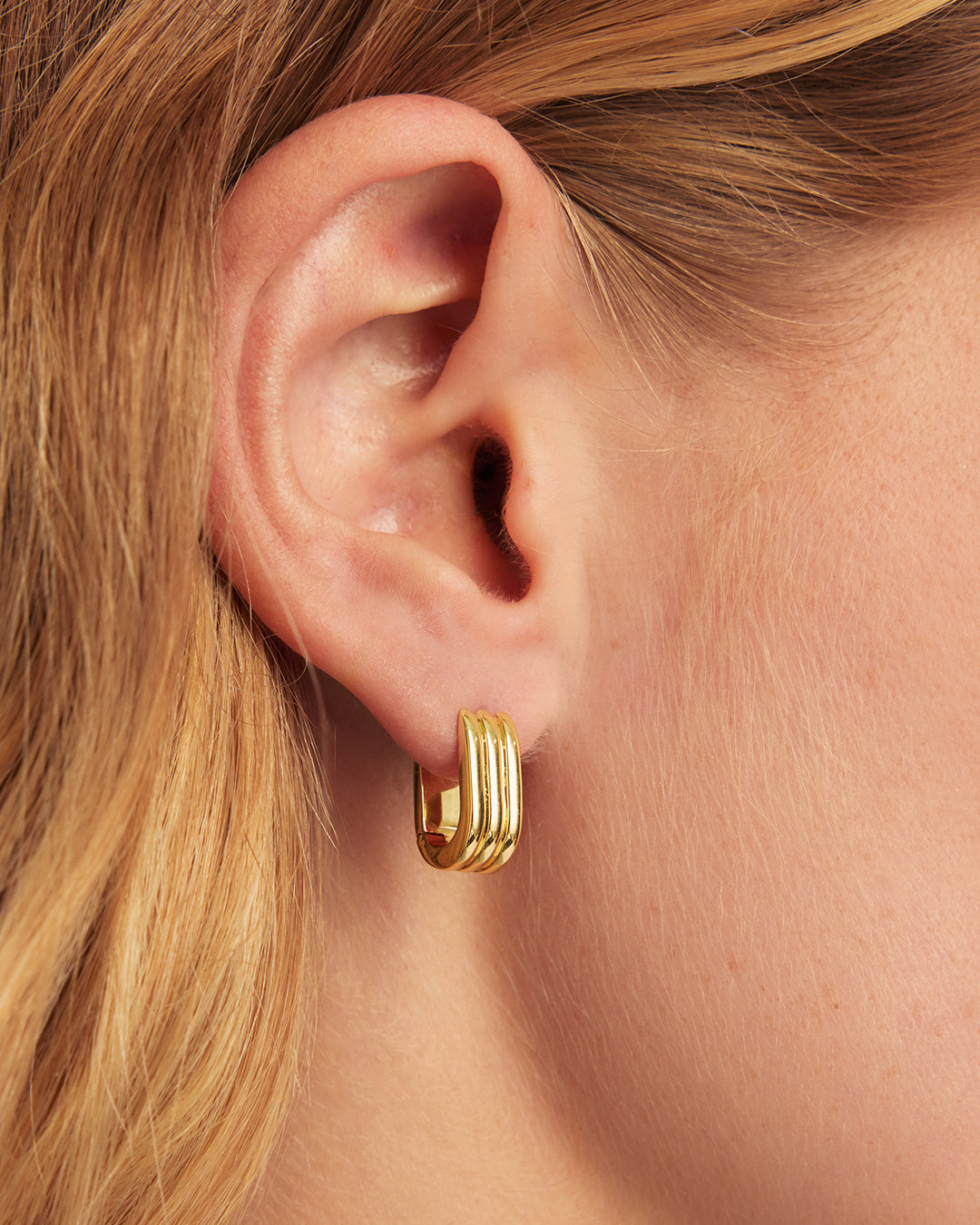 アクセサリー EAR RING PJ - GOLD Melrose Link Huggies – gorjana