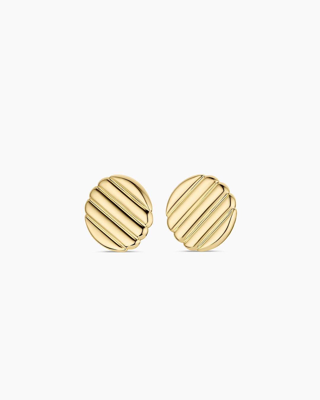 Melrose Diagonal Studs || option::18K Gold Plated