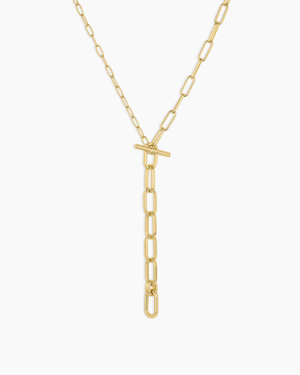Melrose Toggle Lariat || option::18K Gold Plated