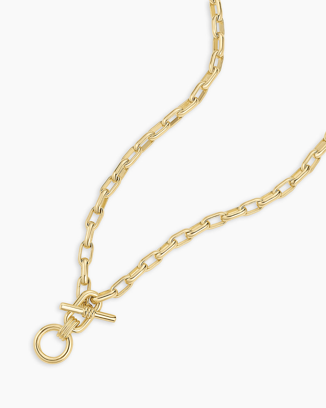 Melrose Toggle Necklace || option::18K Gold Plated