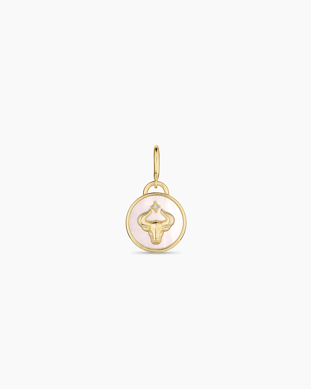  Vintage Zodiac Charm || option::18K Gold Plated, Taurus