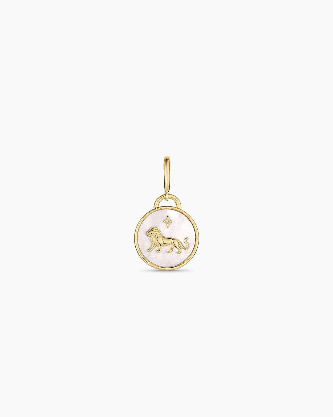  Vintage Zodiac Charm || option::18K Gold Plated, Leo