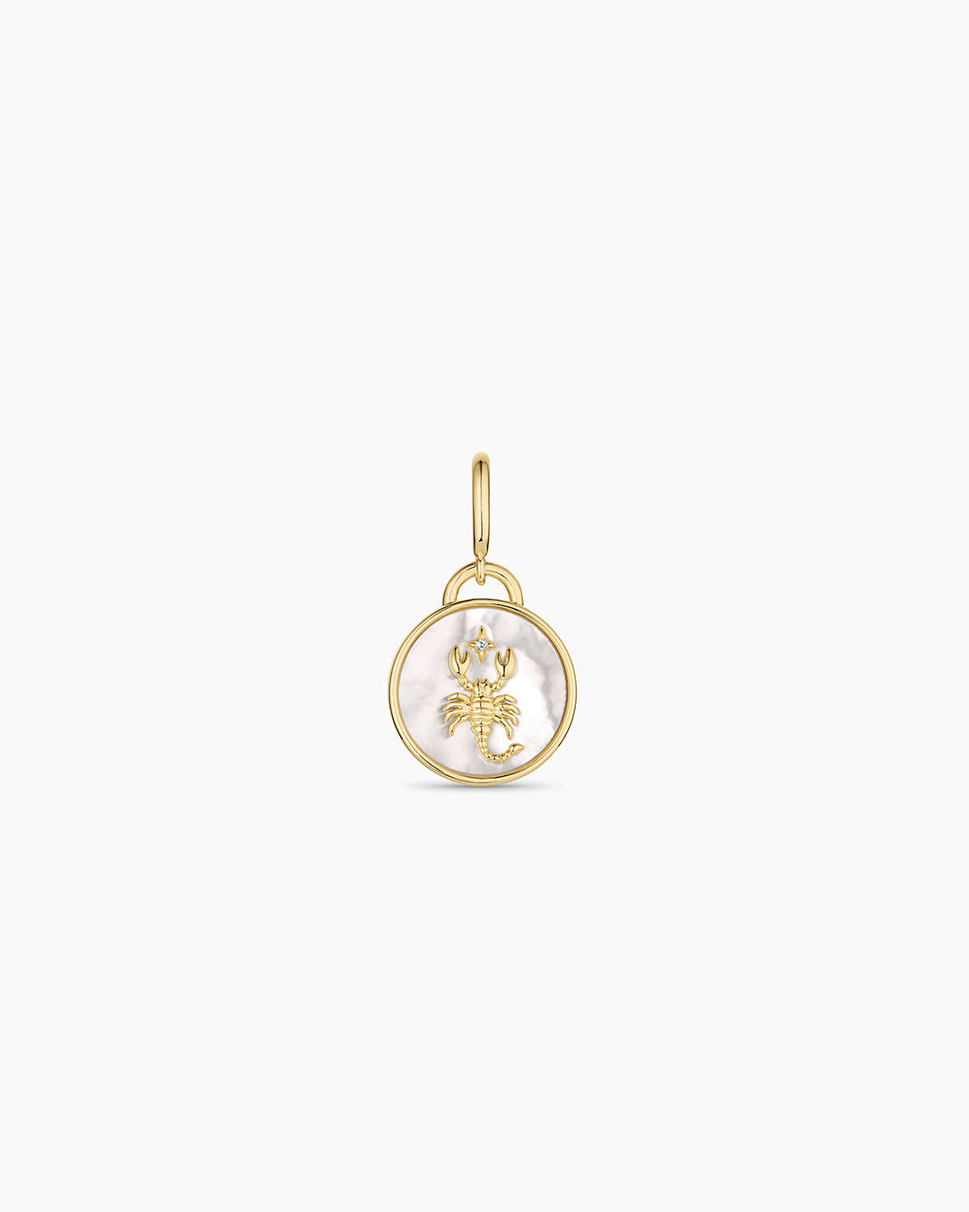  Vintage Zodiac Charm || option::18K Gold Plated, Scorpio