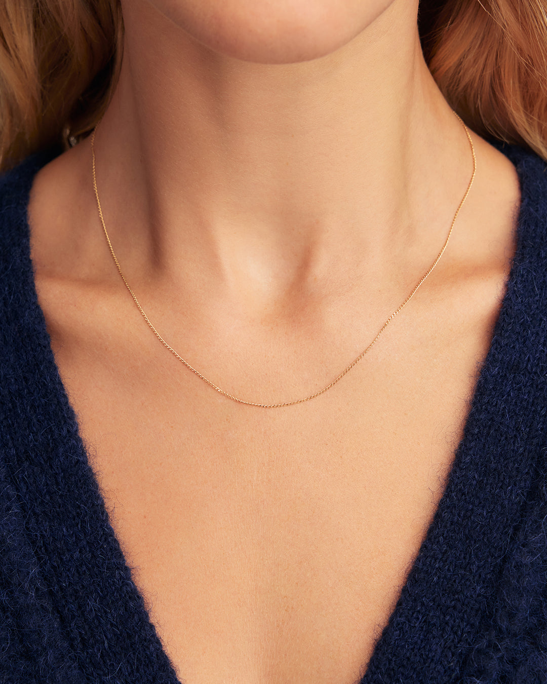14K Gold Micro Wilder Chain || option::14K Solid Gold