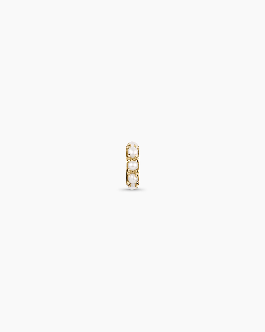 14K Gold Pearl Halo Charm || option::14K Solid Gold