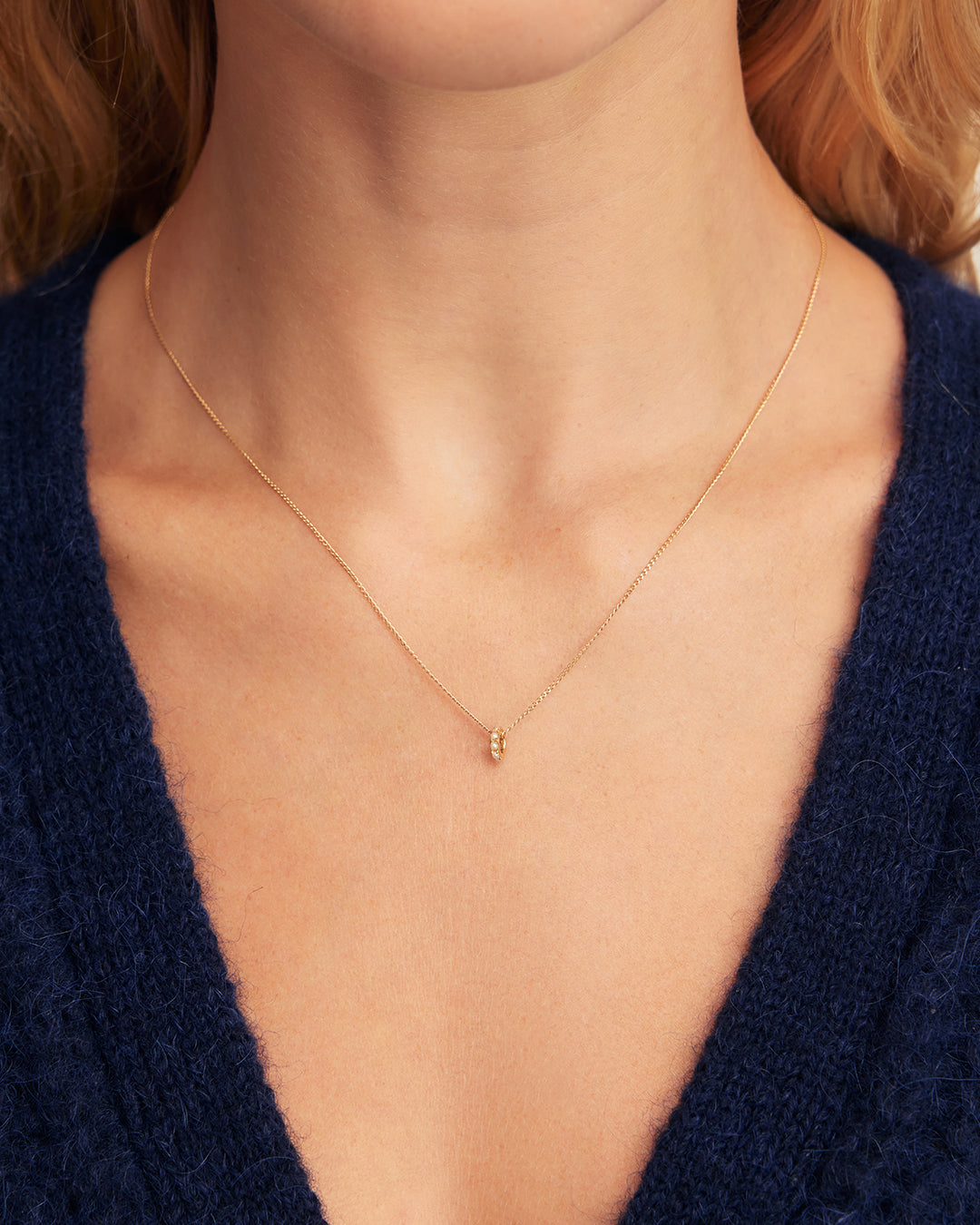14K Gold Pearl Halo Charm || option::14K Solid Gold