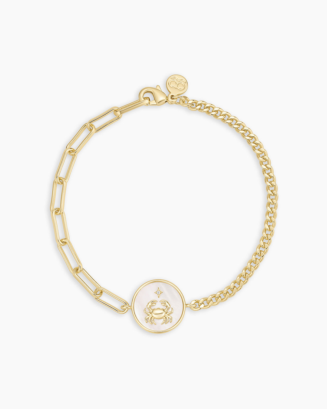 Vintage Zodiac Bracelet || option::18K Gold Plated, Cancer
