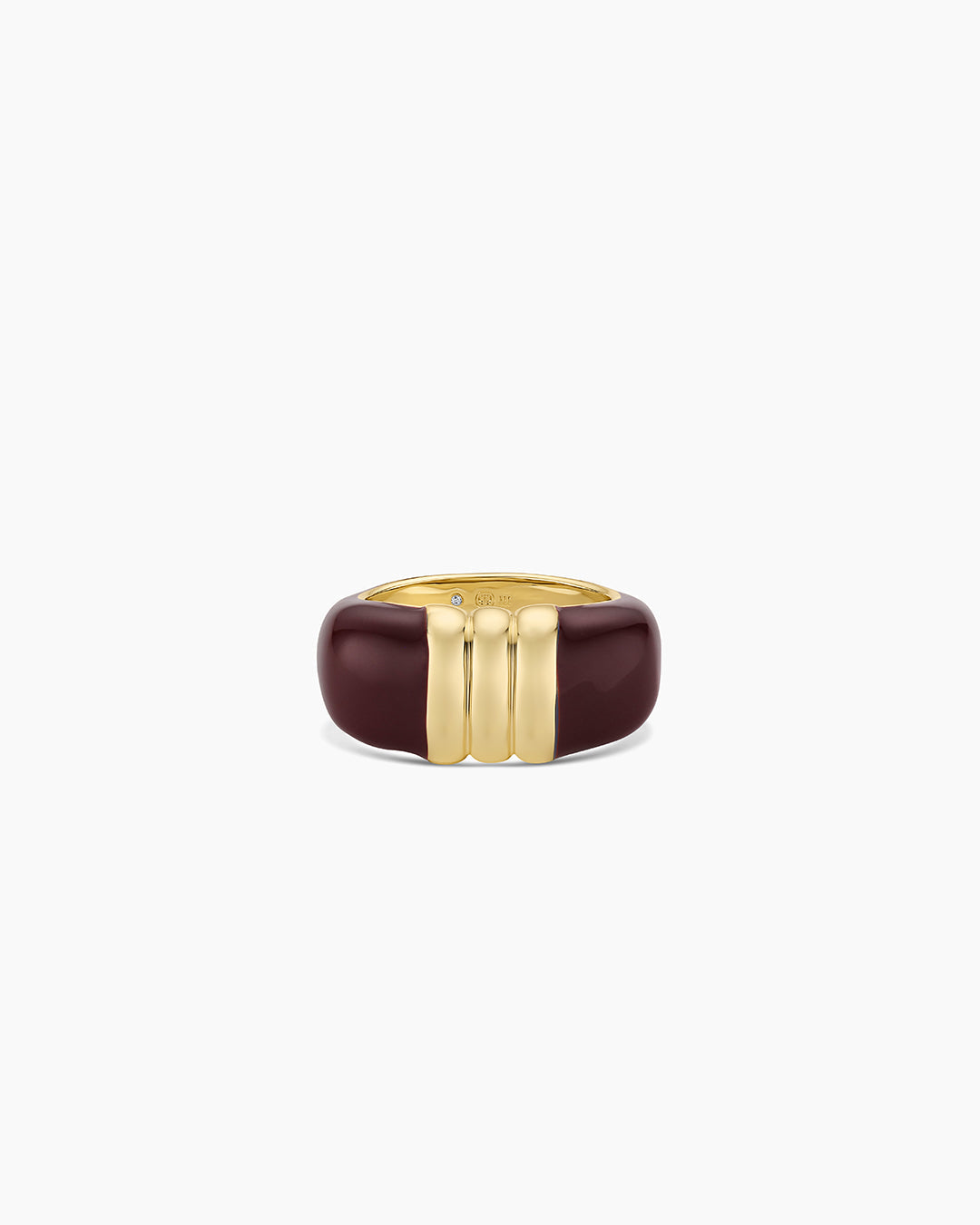 Melrose Statement Ring || option::18K Gold Plated, Burgundy