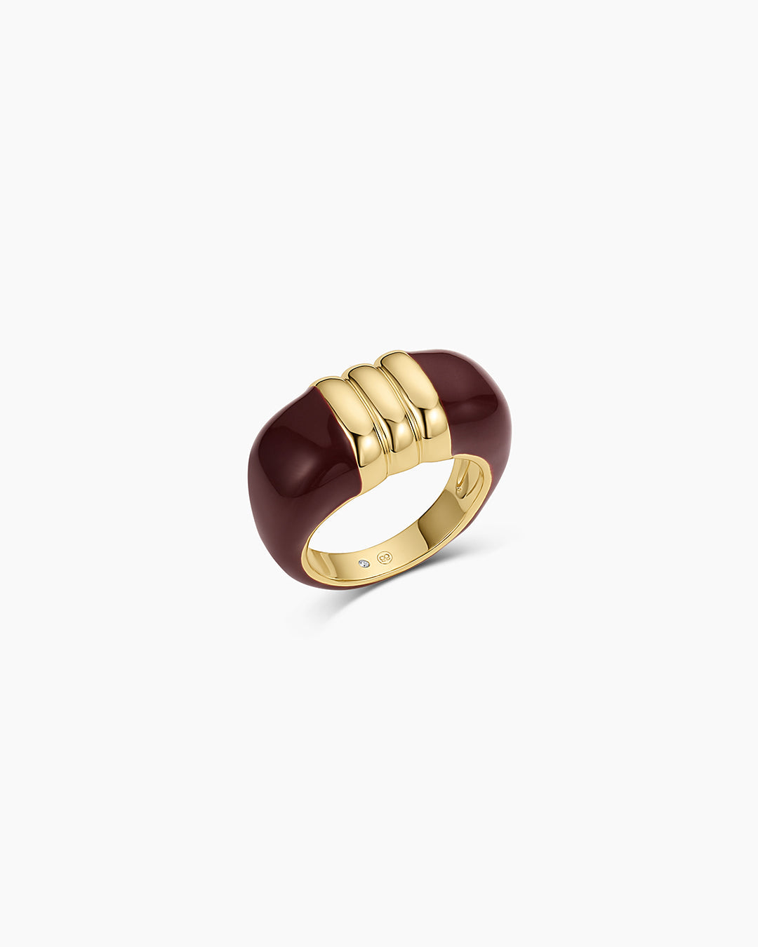 Melrose Statement Ring || option::18K Gold Plated, Burgundy