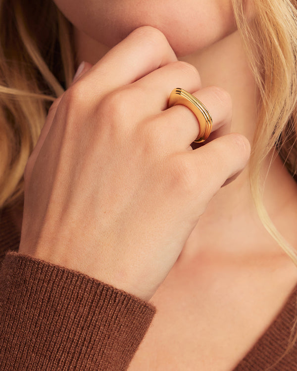 Bella Ring || option::18K Gold Plated
