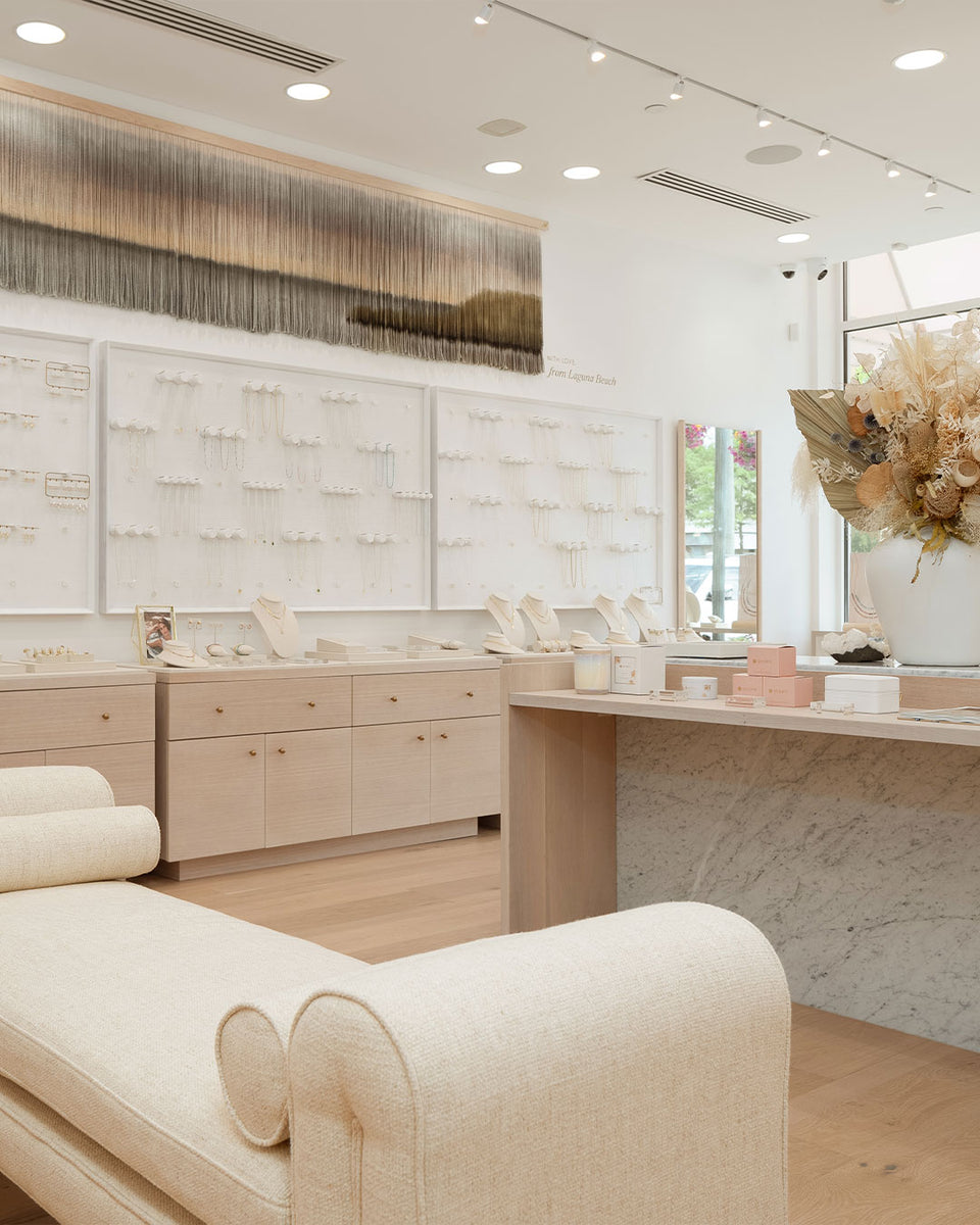 interior of gorjana store