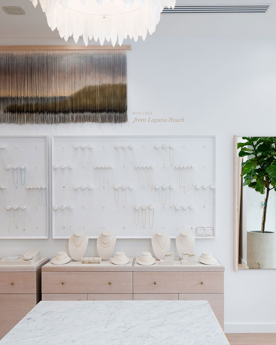 interior of gorjana store