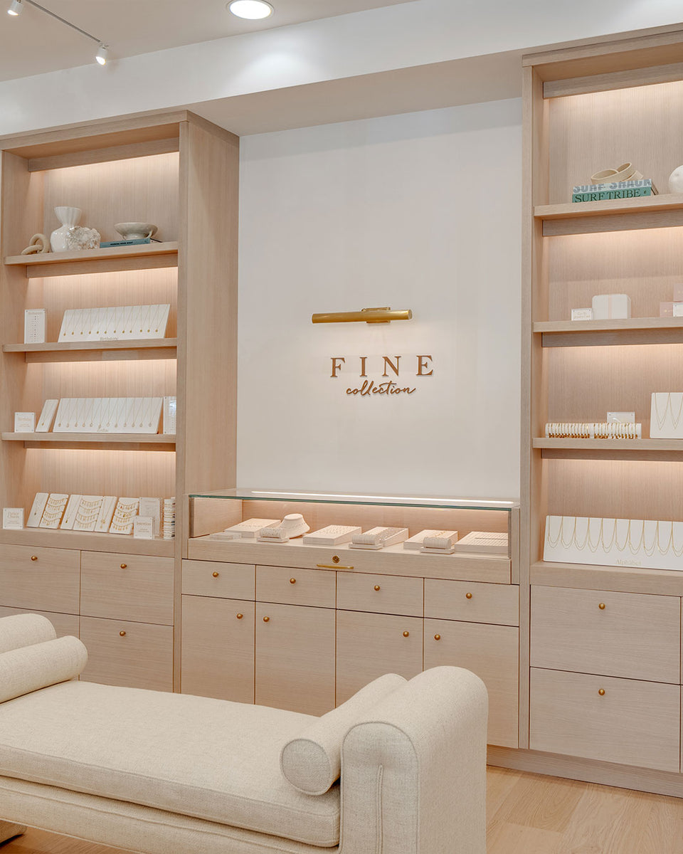 interior of gorjana store