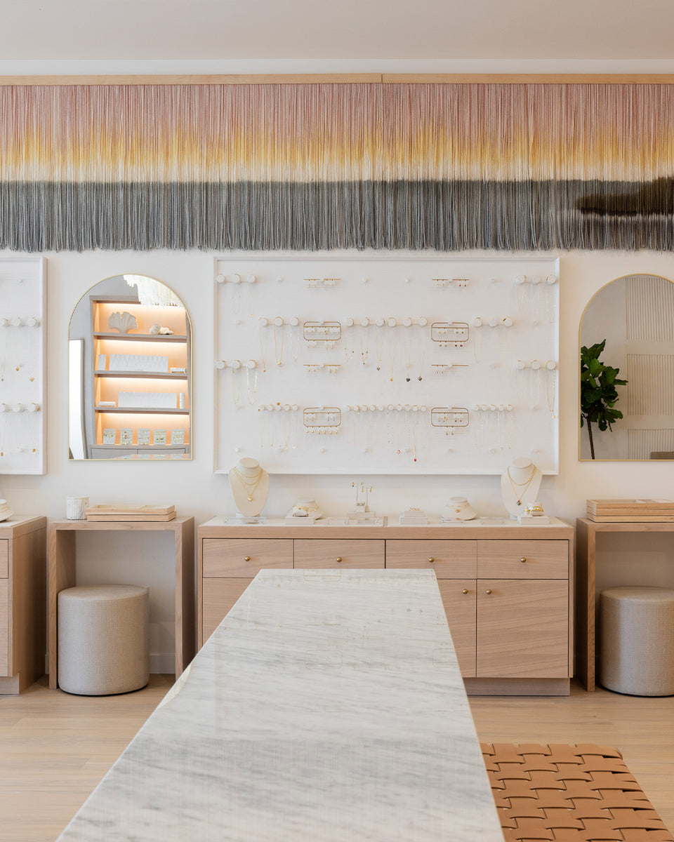 inside the Los Gatos gorjana store