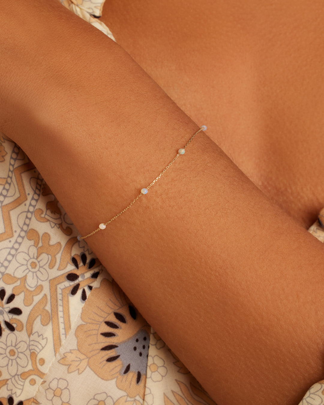 Opal Newport Bracelet || option::14K Solid Gold, Opal - October