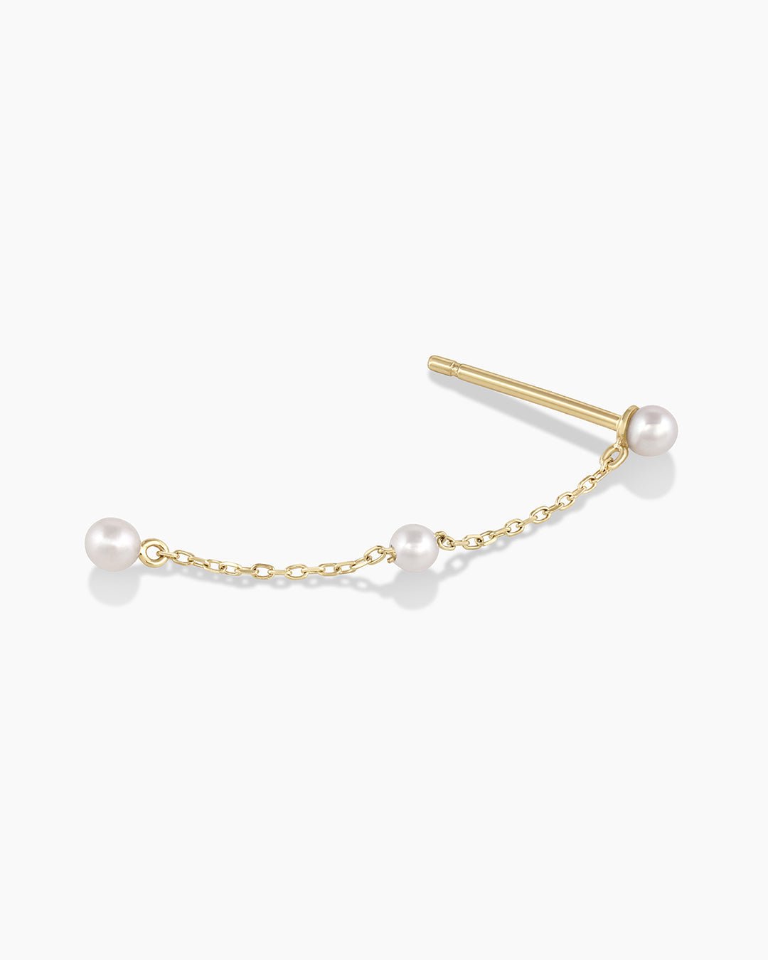 NewportPearl Earring || option::14k Solid Gold, Single