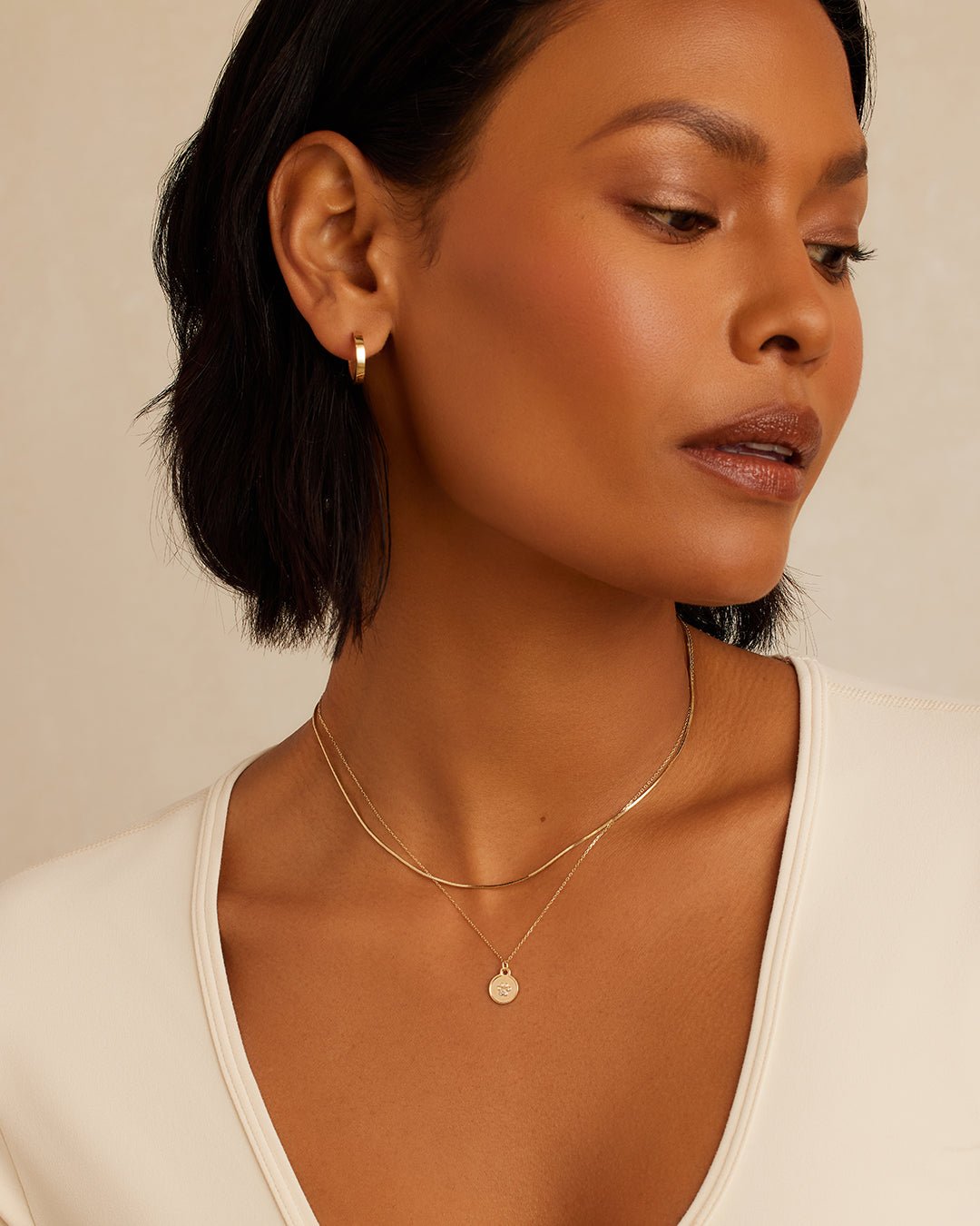 Diamond Paw Necklace || option::14k Solid Gold || set::diamond-paw-necklace-stl