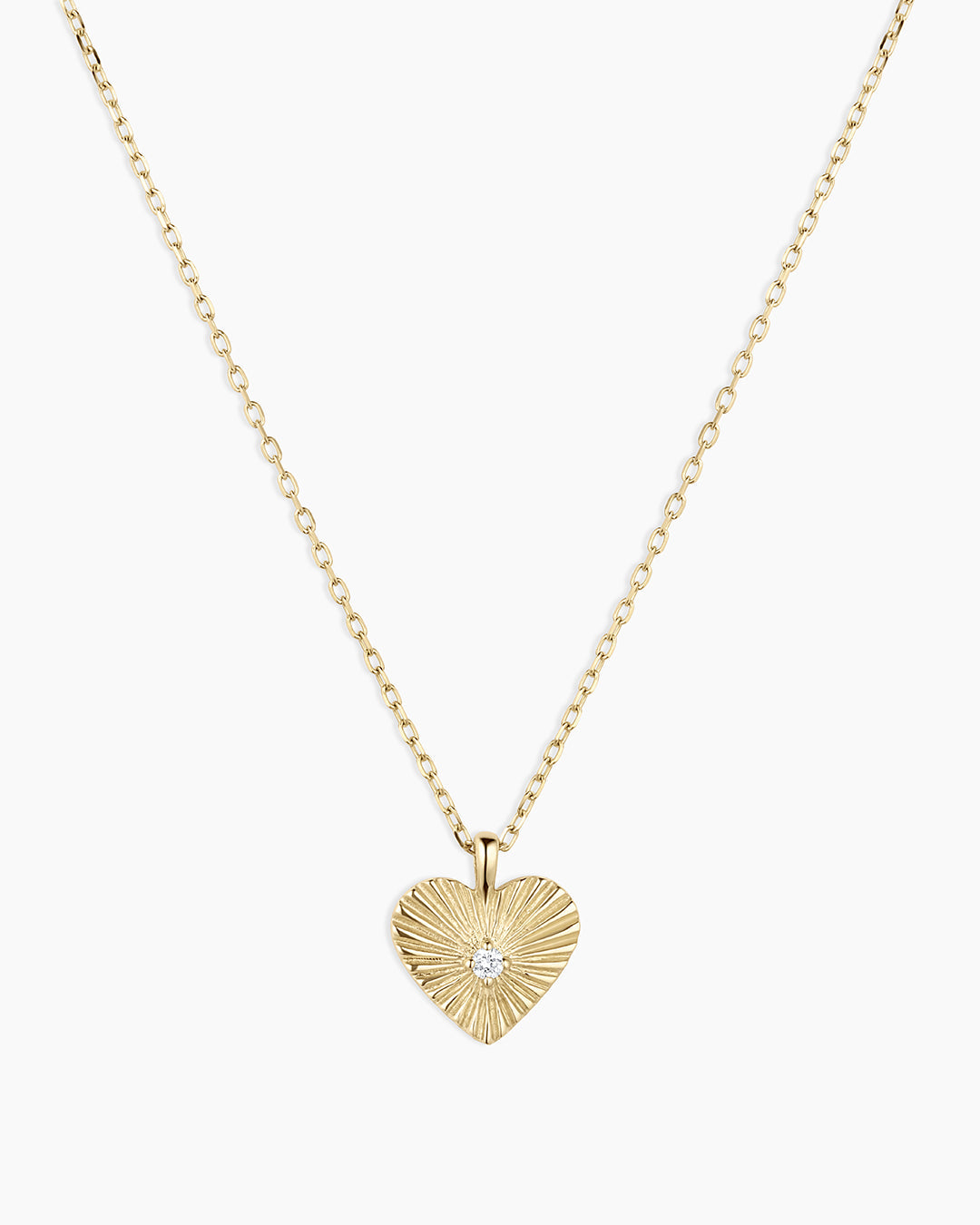 Gorjana Diamond Vintage Heart Necklace