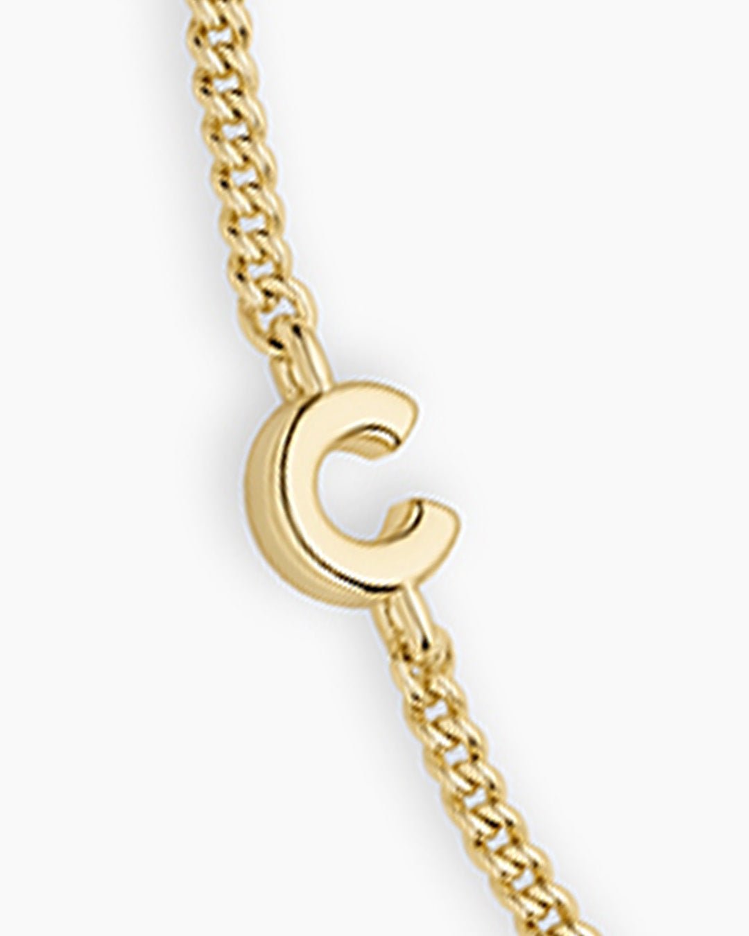 Wilder Mini Alphabet Bracelet || option::Gold Plated, C