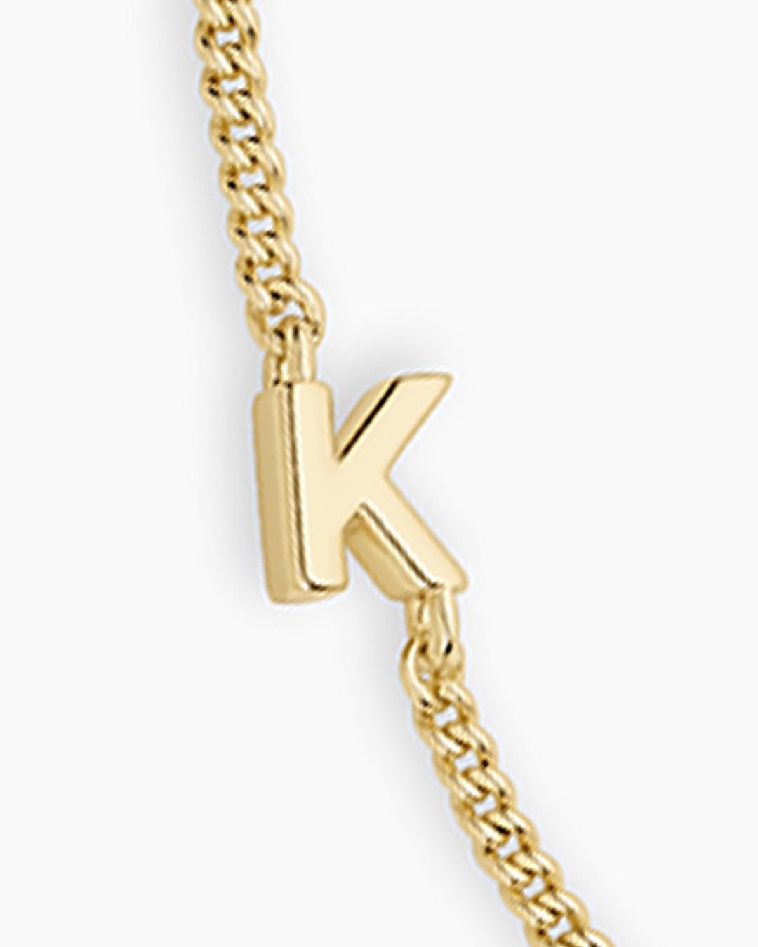 Wilder Mini Alphabet Bracelet || option::Gold Plated, K