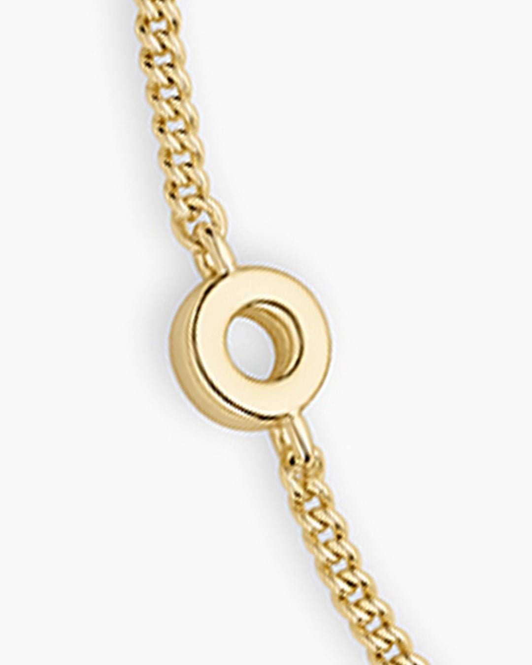 Wilder Mini Alphabet Bracelet || option::Gold Plated, O