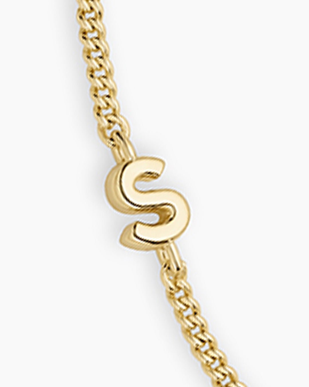 Wilder Mini Alphabet Bracelet || option::Gold Plated, S