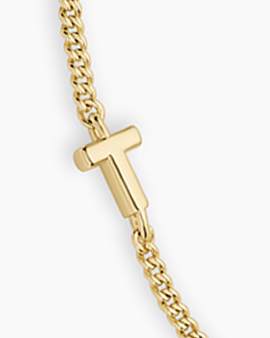 Wilder Mini Alphabet Bracelet || option::Gold Plated, T